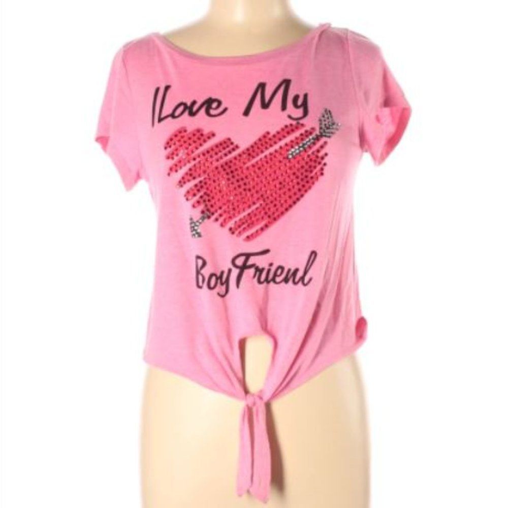 I Love My Boyfriend Short Sleeve Top
